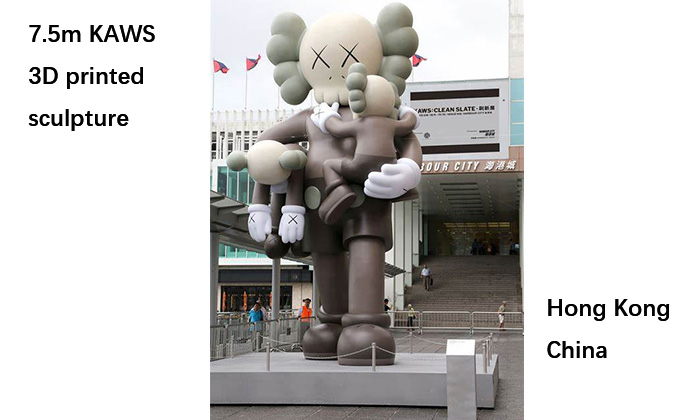 Escultura KAWS impresa en 3D