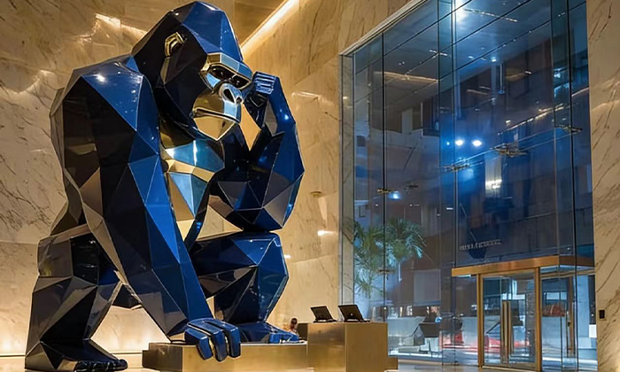 Animal-Themed Fiberglass Sculptures